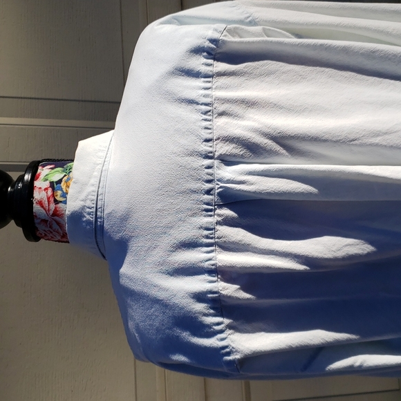 Venezia authentic 80s/90s denim shirt w/ silvertone collar points & shoulder pad - Picture 7 of 12